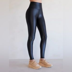 Black Takara Shine leggings, Carbon38 size small